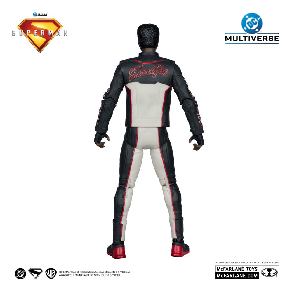 🧪 LAB | SU ORDINAZIONE Superman (2025) DC Multiverse Deluxe Theatrical Edition Action Figure Mr. Terrific (Red Platinum Edition) 18 cm