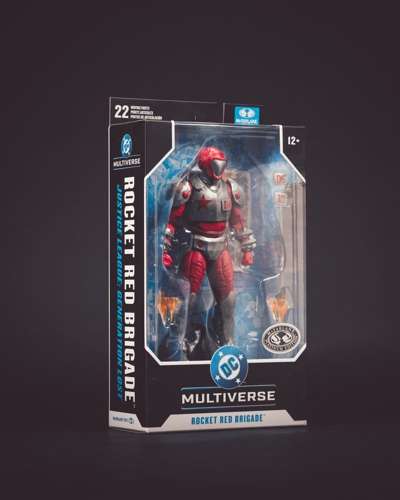 🧪 LAB | SU ORDINAZIONE Justice League: Generation Lost DC Multiverse Action Figure Rocket Red Brigade (Platinum Edition) 18 cm