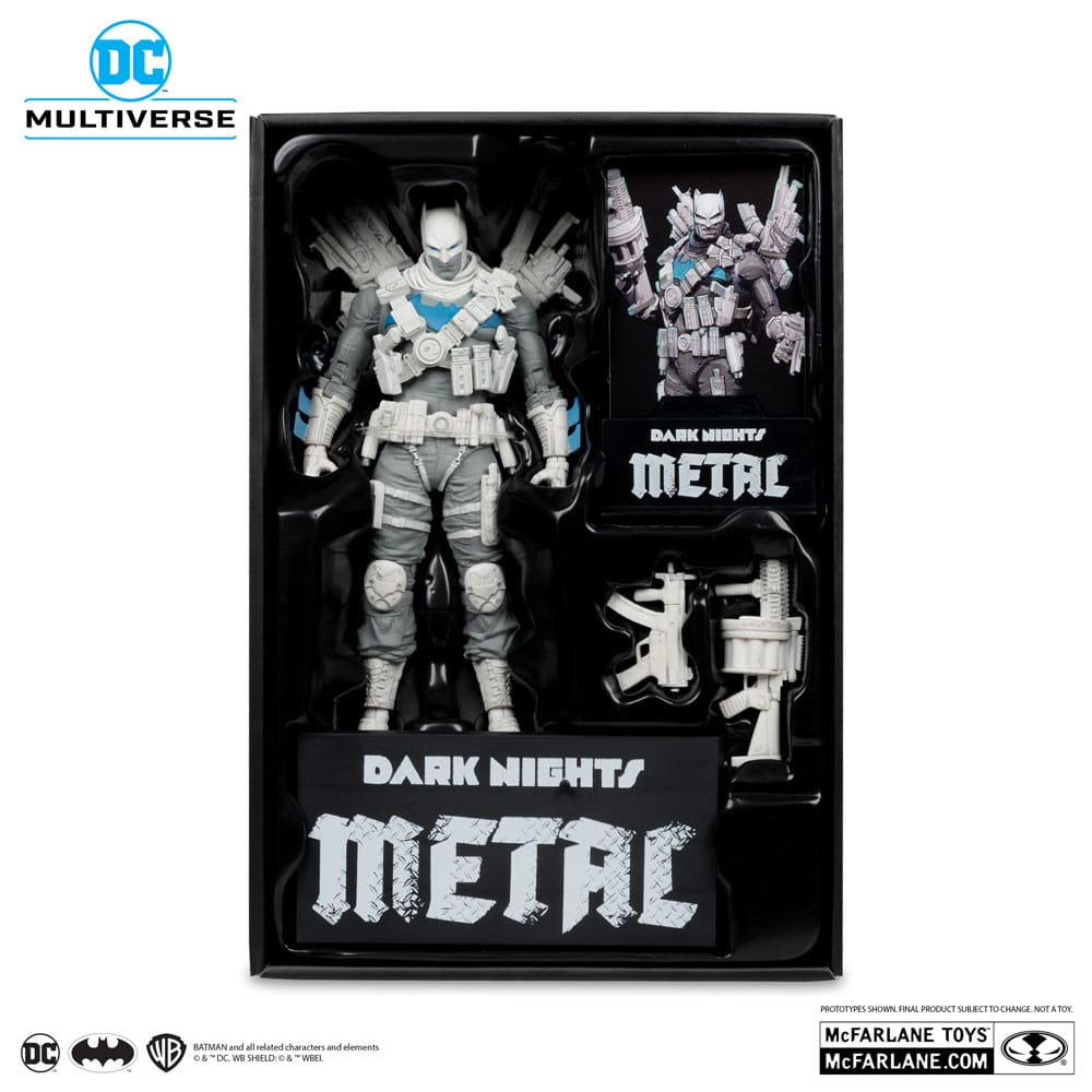 🧪 LAB | SU ORDINAZIONE DC Multiverse Action Figure The Grim Knight (Dark Nights Metal) (Black & White Accent Edition) (Gold Label) 18 cm