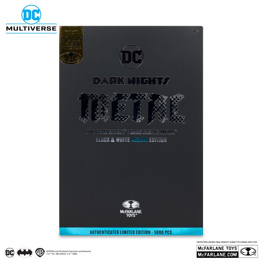 🧪 LAB | SU ORDINAZIONE DC Multiverse Action Figure The Grim Knight (Dark Nights Metal) (Black & White Accent Edition) (Gold Label) 18 cm