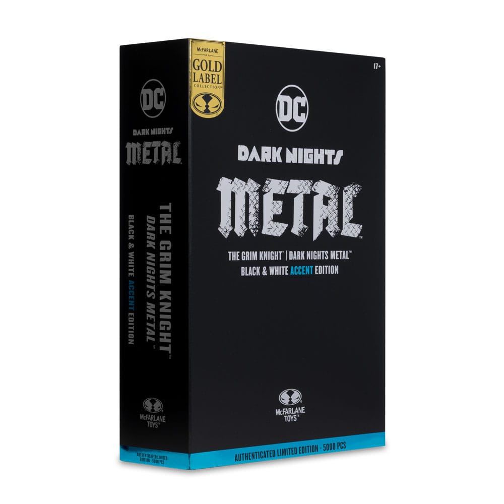 🧪 LAB | SU ORDINAZIONE DC Multiverse Action Figure The Grim Knight (Dark Nights Metal) (Black & White Accent Edition) (Gold Label) 18 cm