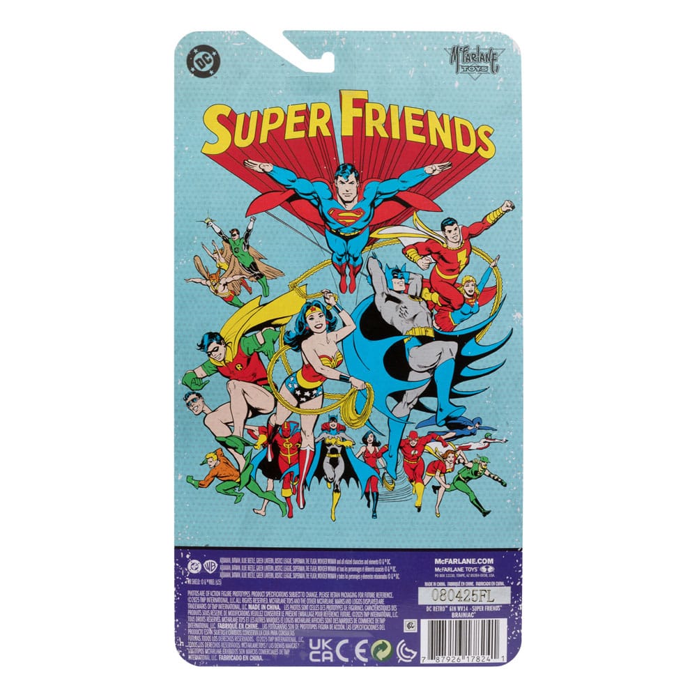 🧪 LAB | SU ORDINAZIONE DC Retro Super Friends Action Figure Brainiac 15 cm