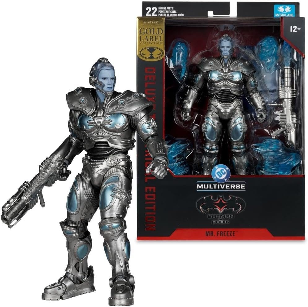 🧪 LAB | SU ORDINAZIONE Batman & Robin DC Multiverse Action Figure Mr. Freeze (Gold Label) 18 cm