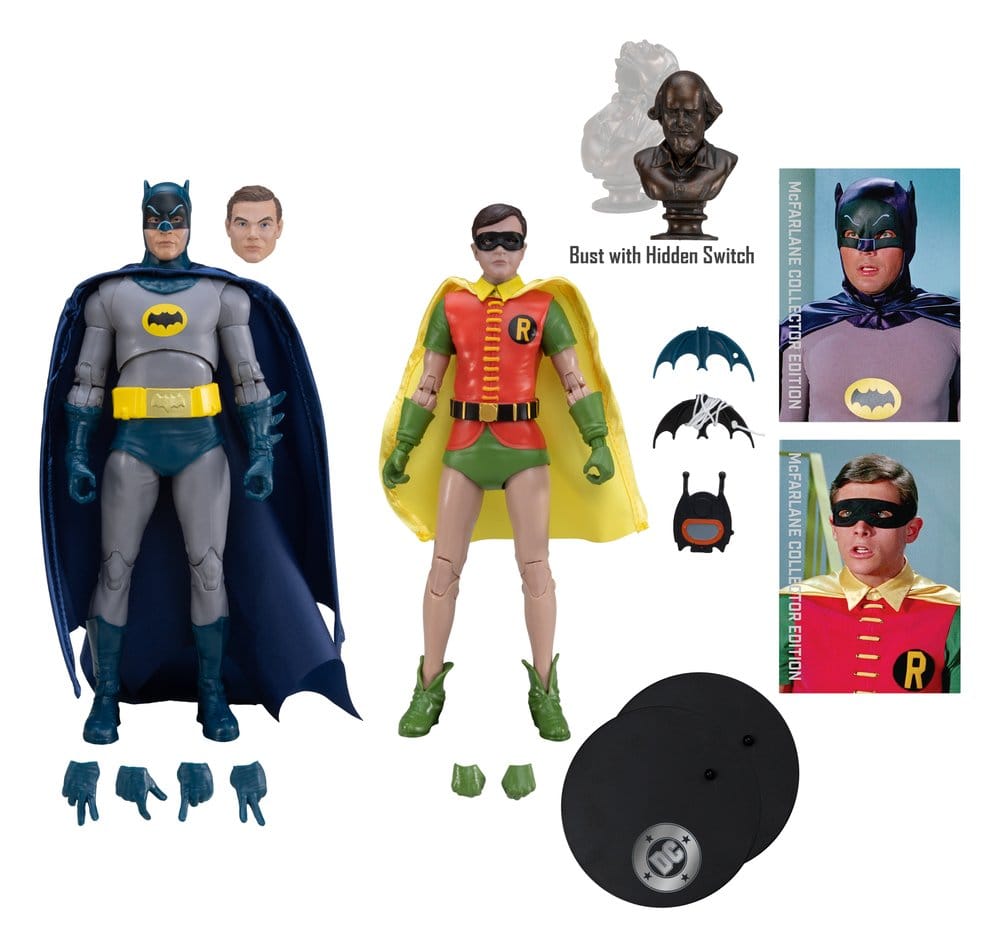🧪 LAB | SU ORDINAZIONE Batman Classic TV Series DC Multiverse McFarlane Collector Edition Action Figure 2-Pack Batman and Robin 18 cm