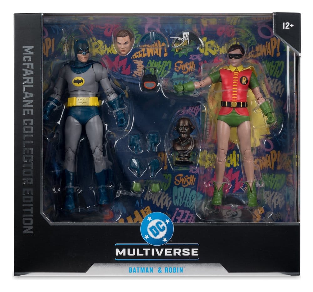 🧪 LAB | SU ORDINAZIONE Batman Classic TV Series DC Multiverse McFarlane Collector Edition Action Figure 2-Pack Batman and Robin 18 cm