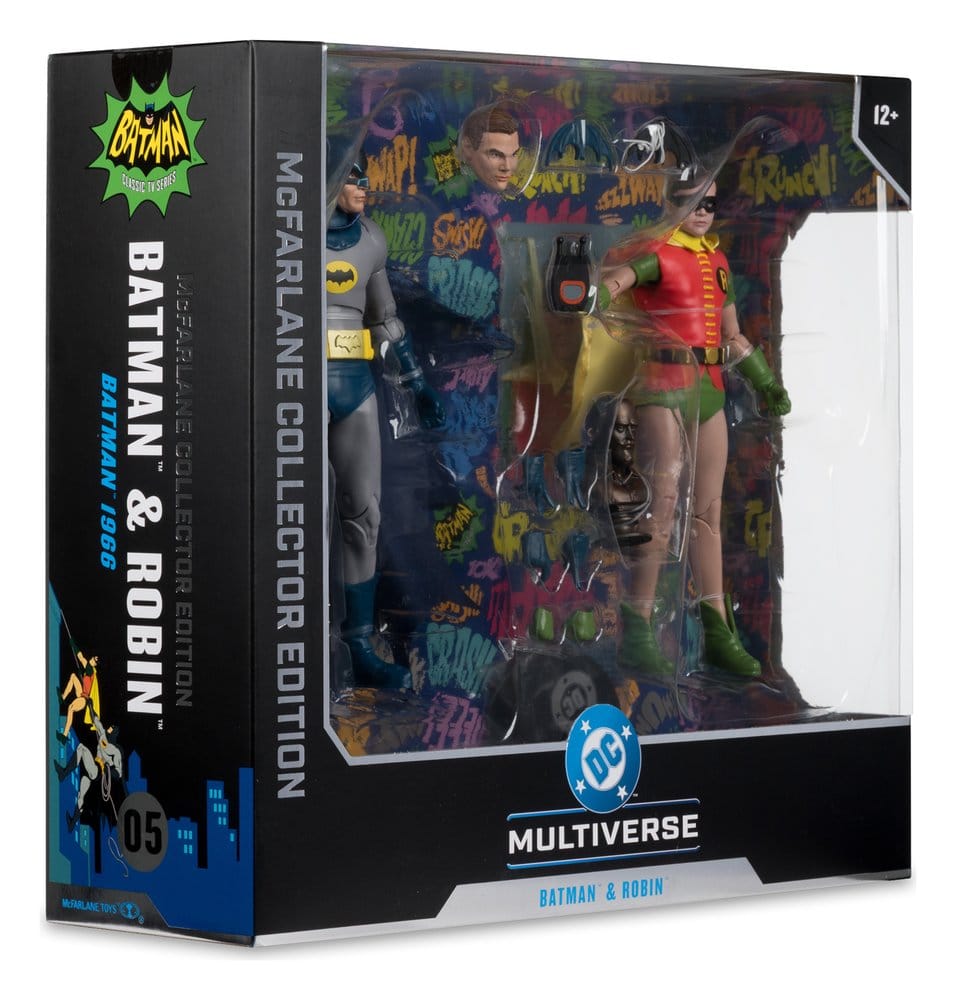 🧪 LAB | SU ORDINAZIONE Batman Classic TV Series DC Multiverse McFarlane Collector Edition Action Figure 2-Pack Batman and Robin 18 cm