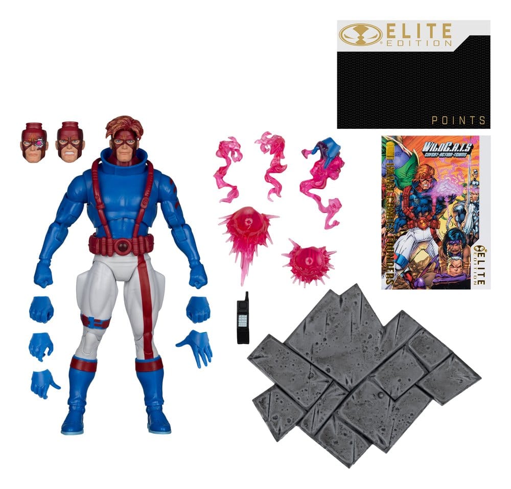 🧪 LAB | SU ORDINAZIONE WildC.A.T.S Elite Edition Image Comic Founders Series Deluxe Action Figure Spartan 19 cm