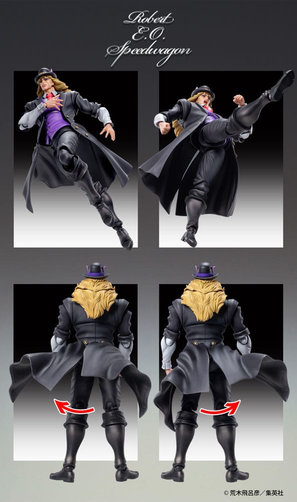 PREORDINE ESAURITO  JoJo's Bizarre Adventure Part 1: Phantom Blood Action Figure Statue Chozokado Robert E. O. Speedwagon 17 cm