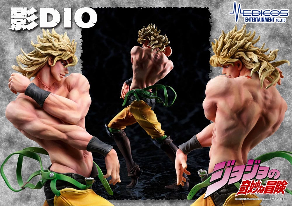 PREORDINE ESAURITO JoJo's Bizarre Adventure Part 3 Stardust Crusaders PVC Statue Shadow Dio 16 cm