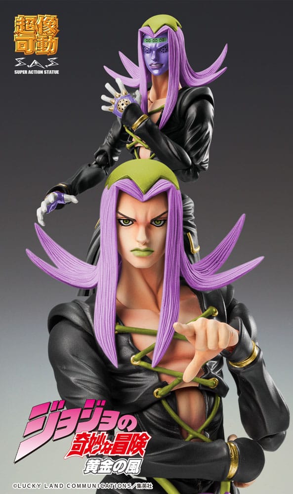 PREORDINE+ 02/2026 JoJo's Bizarre Adventure Part 5 Super Action Action Figure Chozokado Leone Abbacchio Black Ver. 16 cm