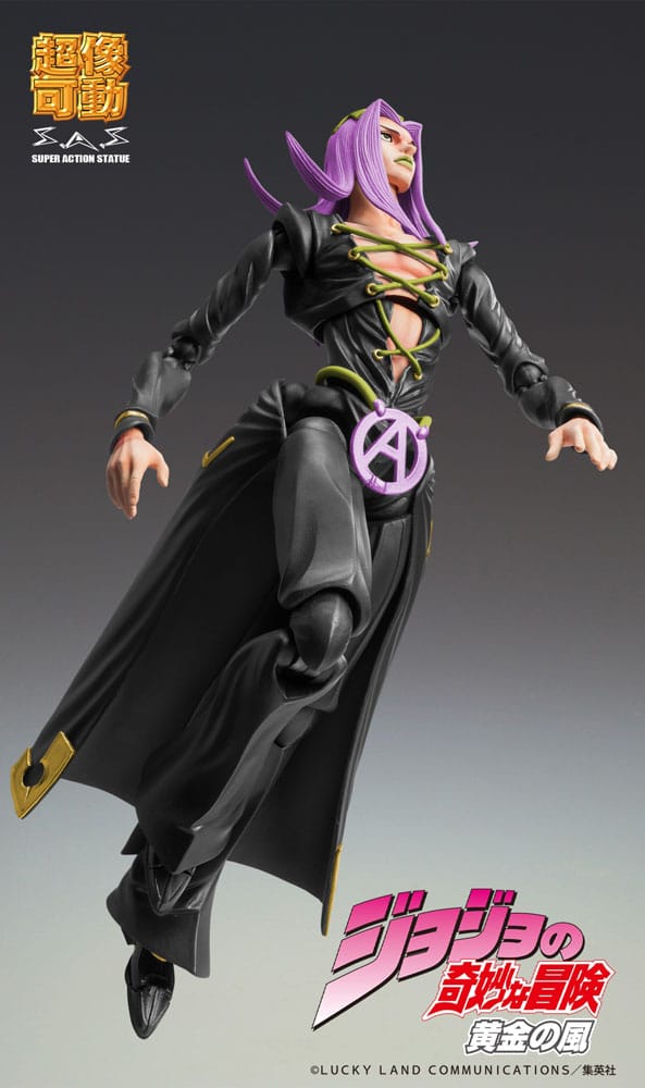 PREORDINE+ 02/2026 JoJo's Bizarre Adventure Part 5 Super Action Action Figure Chozokado Leone Abbacchio Black Ver. 16 cm