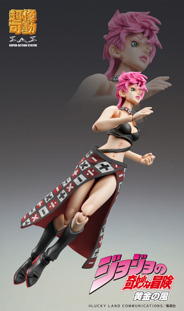 PREORDINE+ 02/2026 JoJo's Bizarre Adventure Part 5 Super Action Action Figure Chozokado Trish Una Black Ver. 15 cm