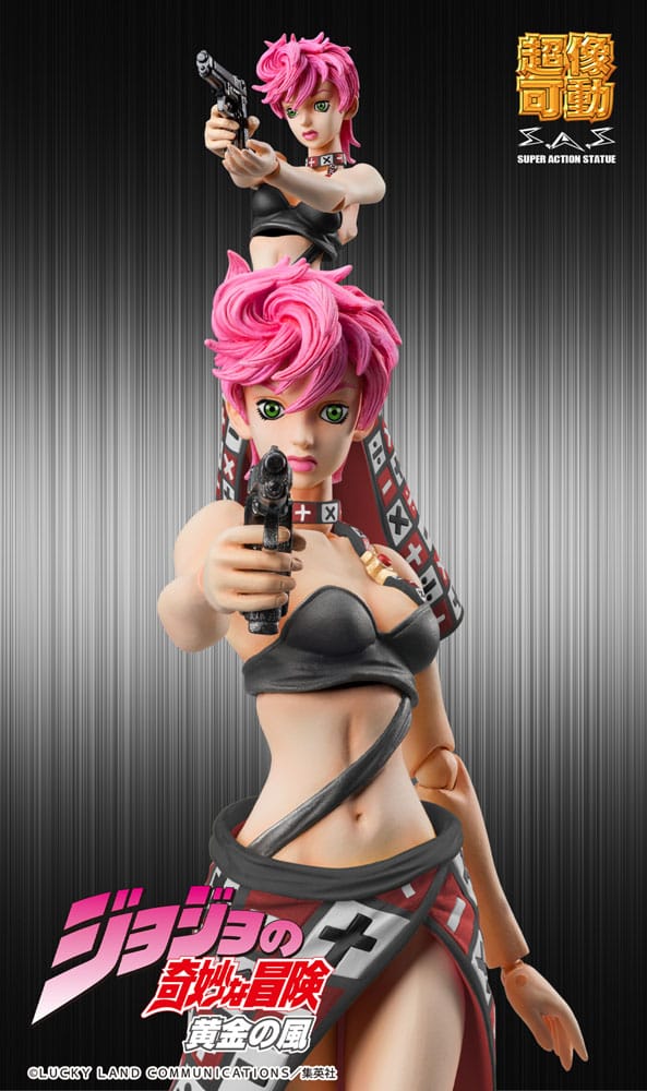 PREORDINE+ 02/2026 JoJo's Bizarre Adventure Part 5 Super Action Action Figure Chozokado Trish Una Black Ver. 15 cm