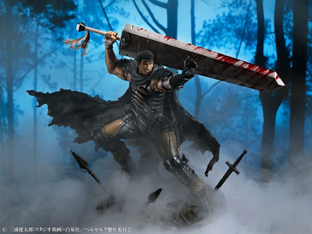 SU ORDINAZIONE Berserk PVC Statue 1/7 Guts Black Swordsman Ver. 26 cm