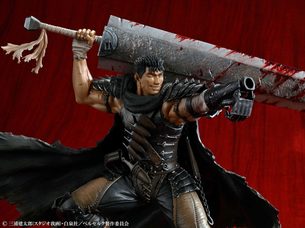 SU ORDINAZIONE Berserk PVC Statue 1/7 Guts Black Swordsman Ver. 26 cm