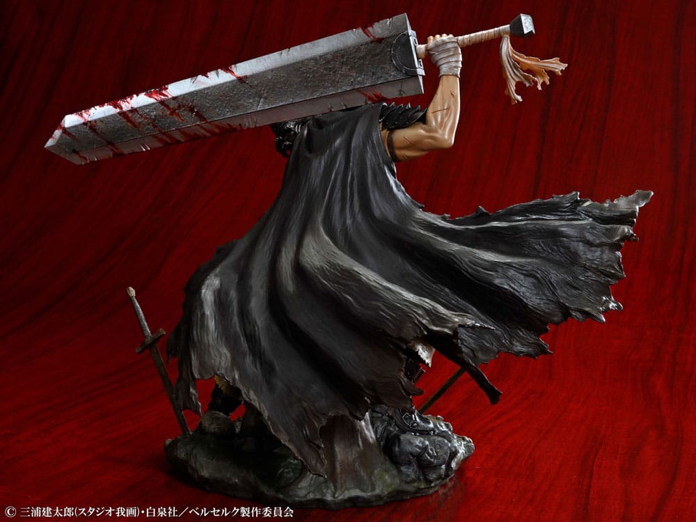 SU ORDINAZIONE Berserk PVC Statue 1/7 Guts Black Swordsman Ver. 26 cm