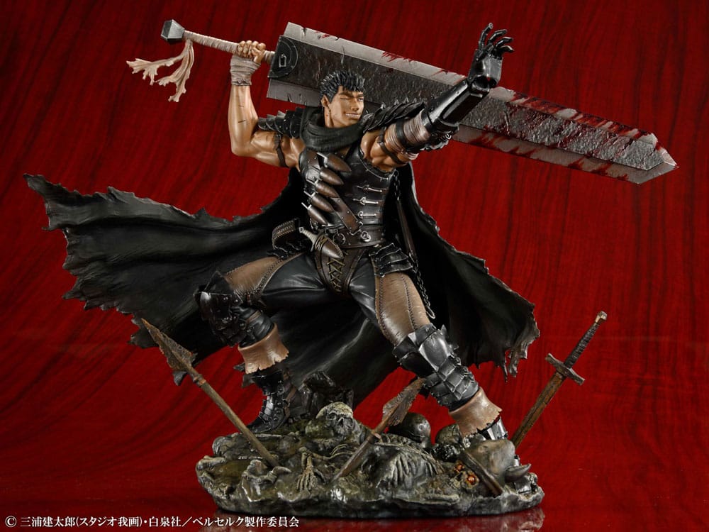 SU ORDINAZIONE Berserk PVC Statue 1/7 Guts Black Swordsman Ver. 26 cm
