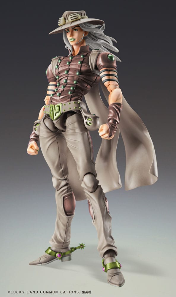 PREORDINE+ 01/2026 JoJo's Bizarre Adventure Part7 Steel Ball Run Super Action Action Figure Chozokado Gyro Zeppeli Third 16 cm