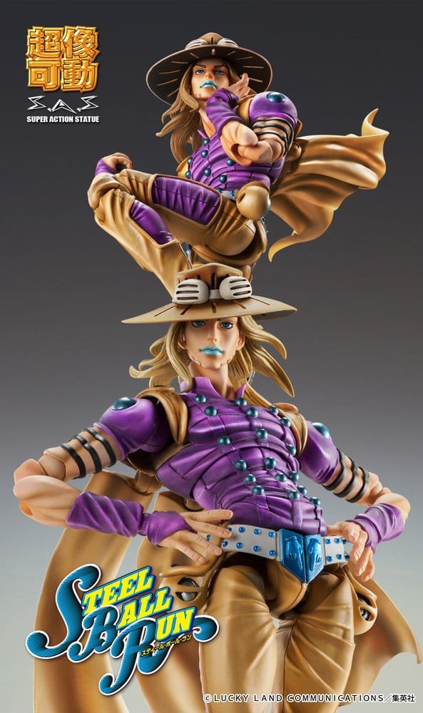PREORDINE+ 11/2026 JoJo's Bizarre Adventure Part 7: Steel Ball Run Super Action Action Figure Chozokado Gyro Zeppeli Ver.1.5 16 cm