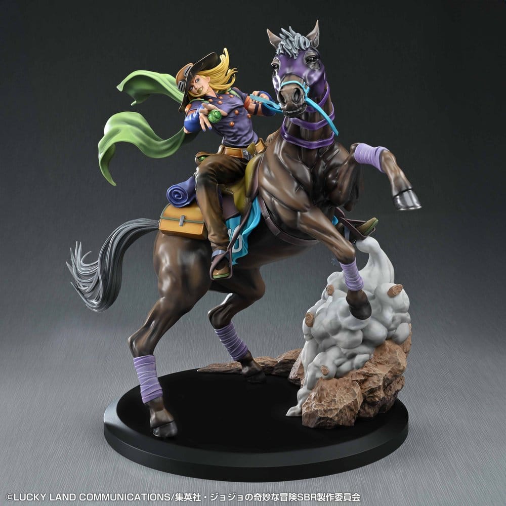 PREORDINE+ 03/2027 JoJo's Bizarre Adventure: Steel Ball Run Figure Gyro Zeppeli & Valkyrie 31 cm