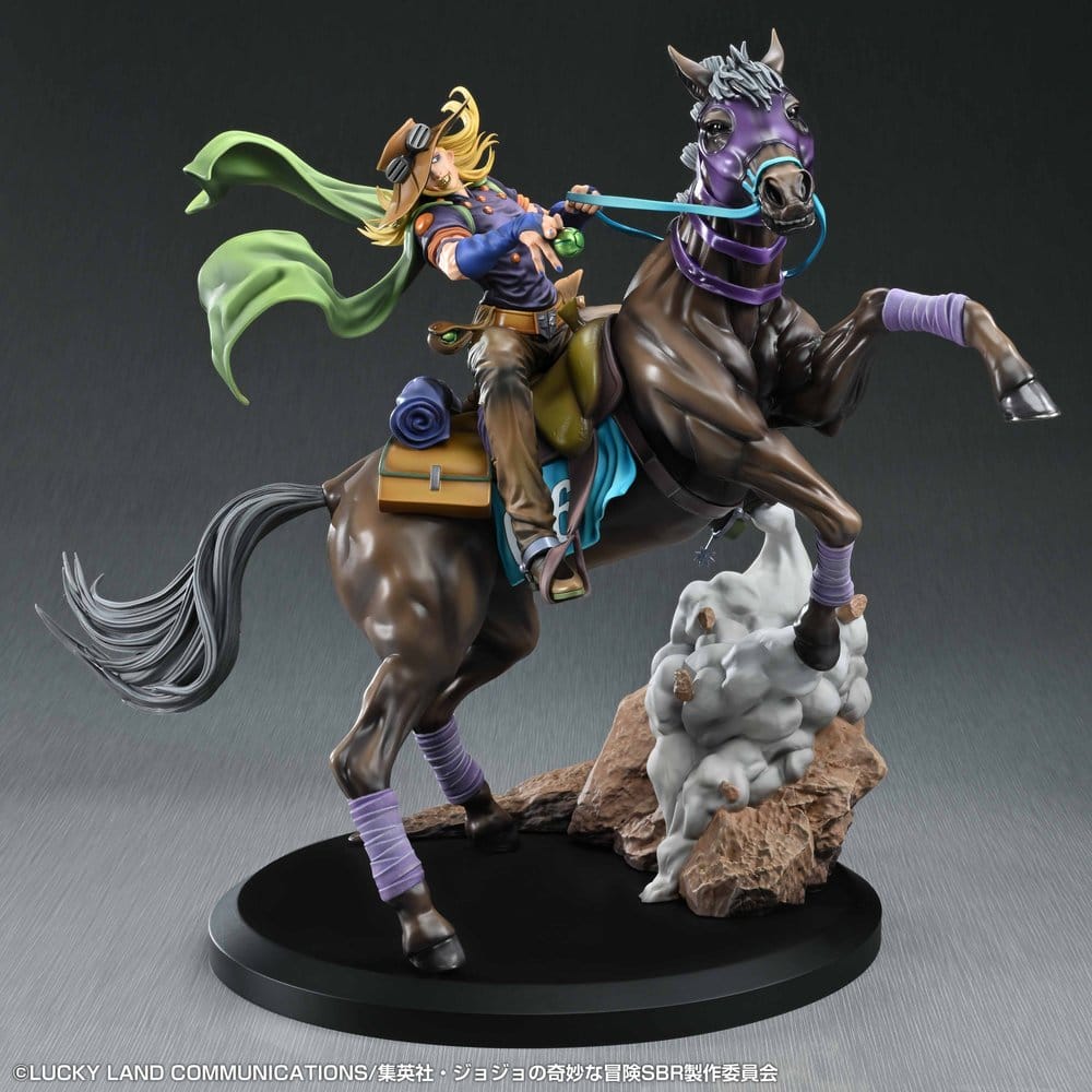 PREORDINE+ 03/2027 JoJo's Bizarre Adventure: Steel Ball Run Figure Gyro Zeppeli & Valkyrie 31 cm