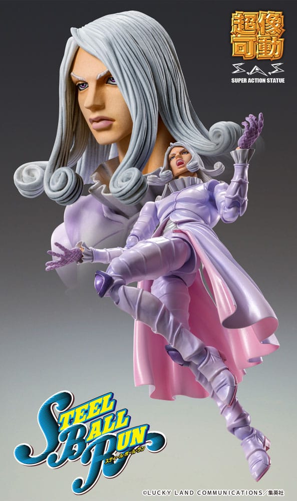 PREORDINE+ 12/2025 JoJo's Bizarre Adventure Part7 Steel Ball Run Super Action Action Figure Chozokado Funny Valentine Second 15 cm
