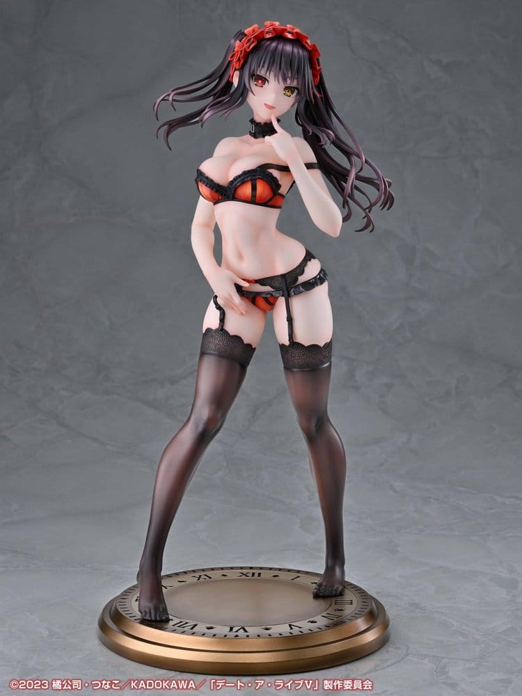 PREORDINE+ 10/2027 Date A Live V Re:Dress PVC Figure 1/4 Kurumi Tokisaki Dress shirt Ver. 40 cm