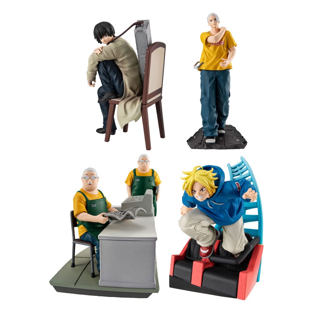 SU ORDINAZIONE Sakamoto Days Petitrama EX Series Trading Figure 4-Set Cut Out Scenes Set 9 cm
