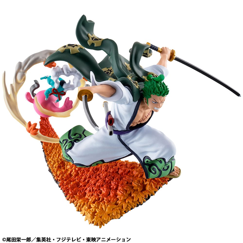 SU ORDINAZIONE One Piece Petitrama PVC Mini Statue Logbox Re Birth Wano Kuni Vol. 1 Set 9 cm