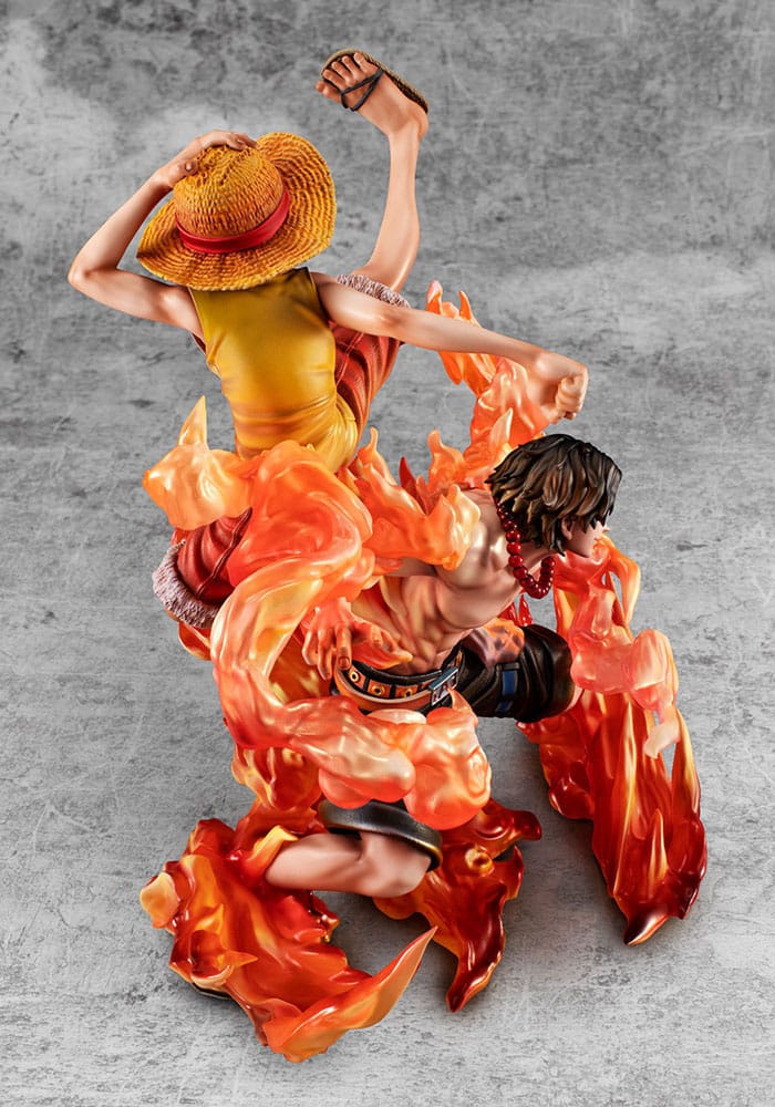 PREORDINE ESAURITO One Piece P.O.P NEO-Maximum PVC Statue Luffy & Ace Bond between brothers 20th Limited Ver. 25 cm (PREORDINE NON CANCELLABILE)