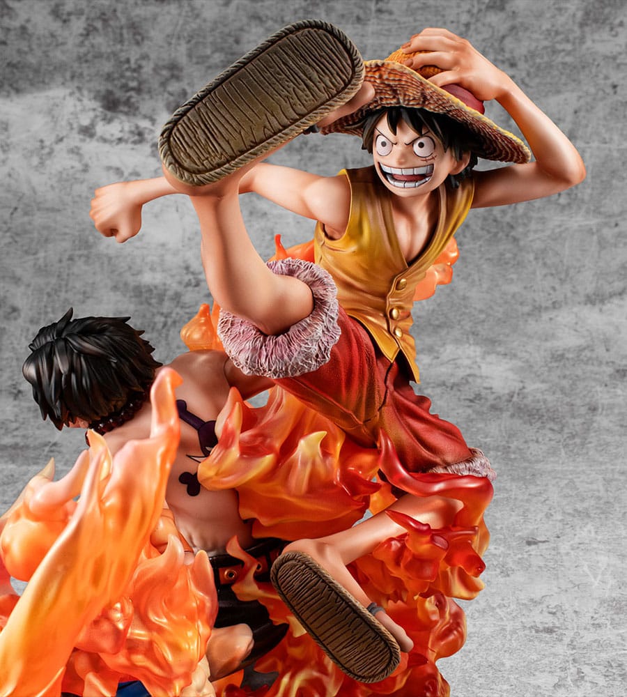 PREORDINE ESAURITO One Piece P.O.P NEO-Maximum PVC Statue Luffy & Ace Bond between brothers 20th Limited Ver. 25 cm (PREORDINE NON CANCELLABILE)