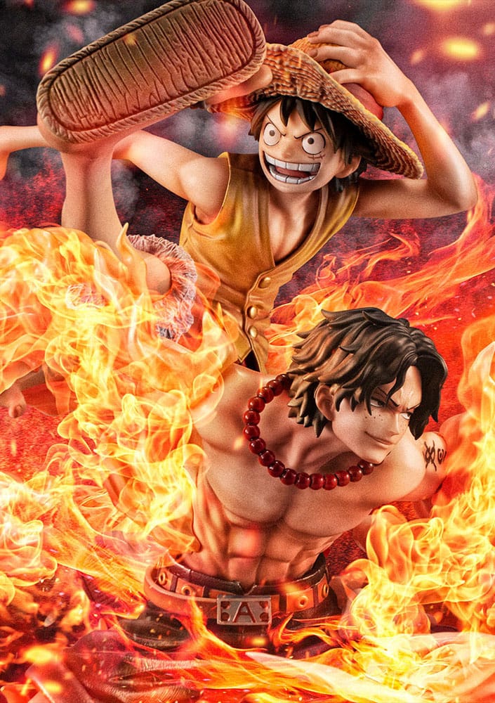 PREORDINE ESAURITO One Piece P.O.P NEO-Maximum PVC Statue Luffy & Ace Bond between brothers 20th Limited Ver. 25 cm (PREORDINE NON CANCELLABILE)