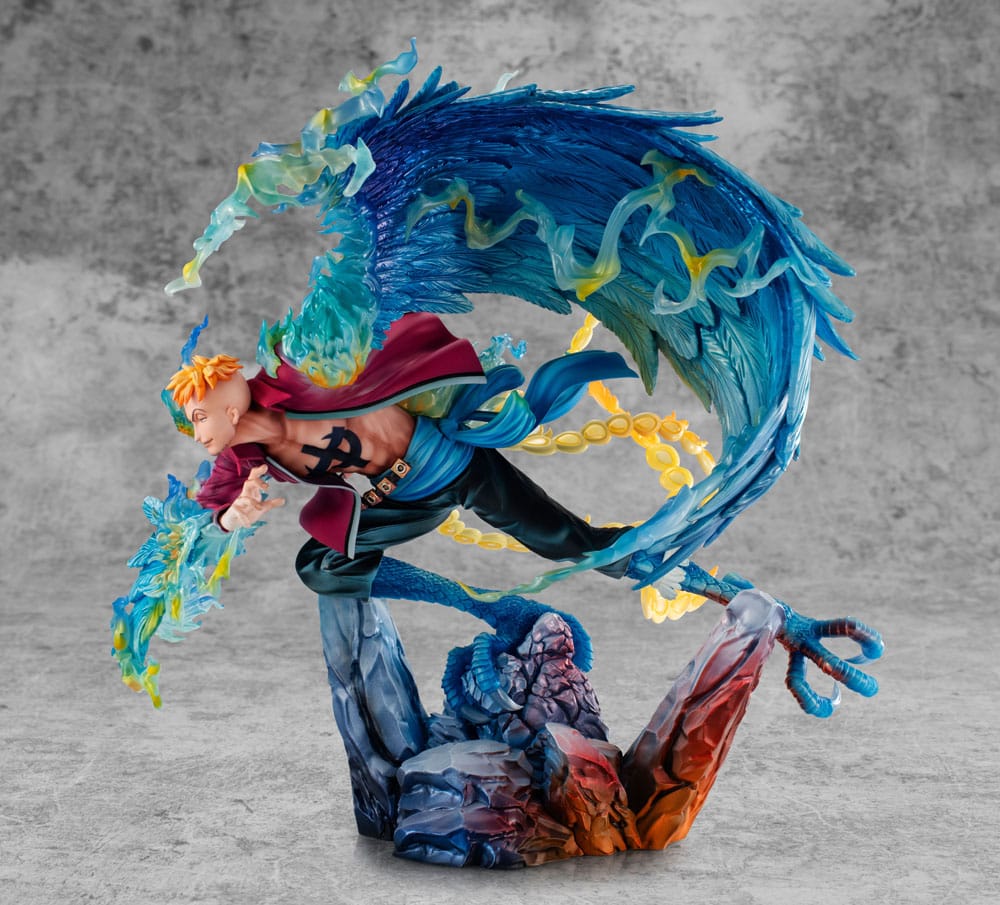 SU ORDINAZIONE One Piece P.O.P MAS Maximum PVC Statue Marco the Phoenix Leader of 1st group of Whitebeard Pirates 32 cm