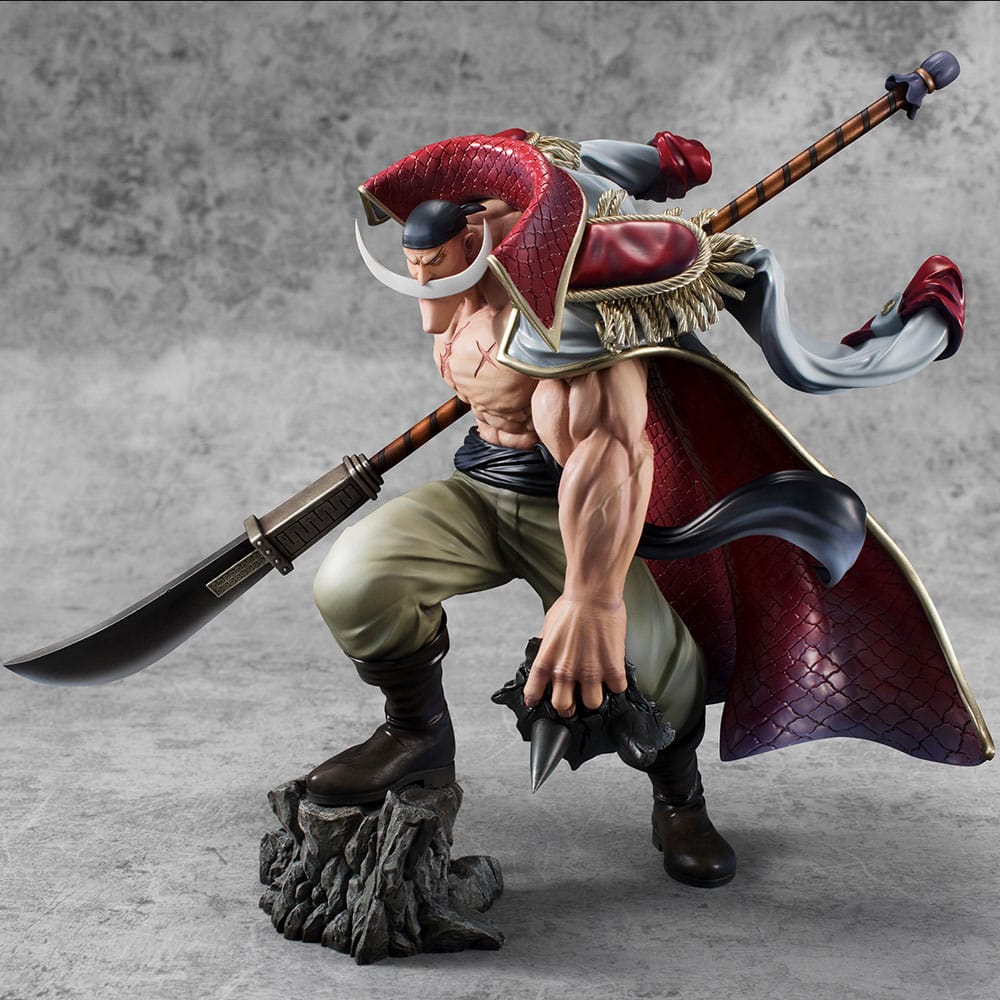 SU ORDINAZIONE One Piece P.O.P NEO-Maximum PVC Statue White Beard Edward Newgate Super Limited Reprint Ver. 30 cm