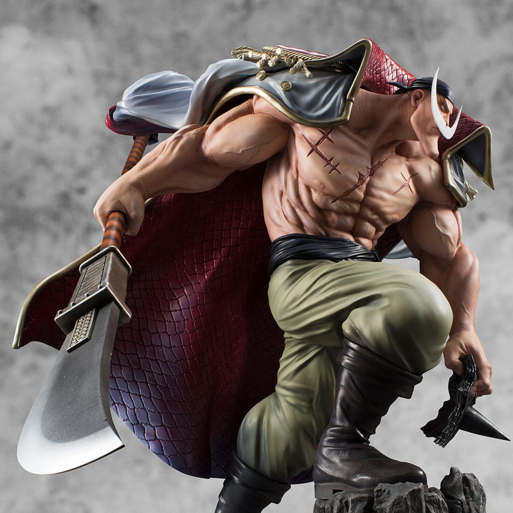 SU ORDINAZIONE One Piece P.O.P NEO-Maximum PVC Statue White Beard Edward Newgate Super Limited Reprint Ver. 30 cm