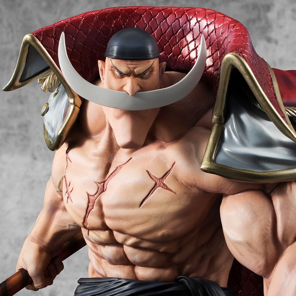 SU ORDINAZIONE One Piece P.O.P NEO-Maximum PVC Statue White Beard Edward Newgate Super Limited Reprint Ver. 30 cm