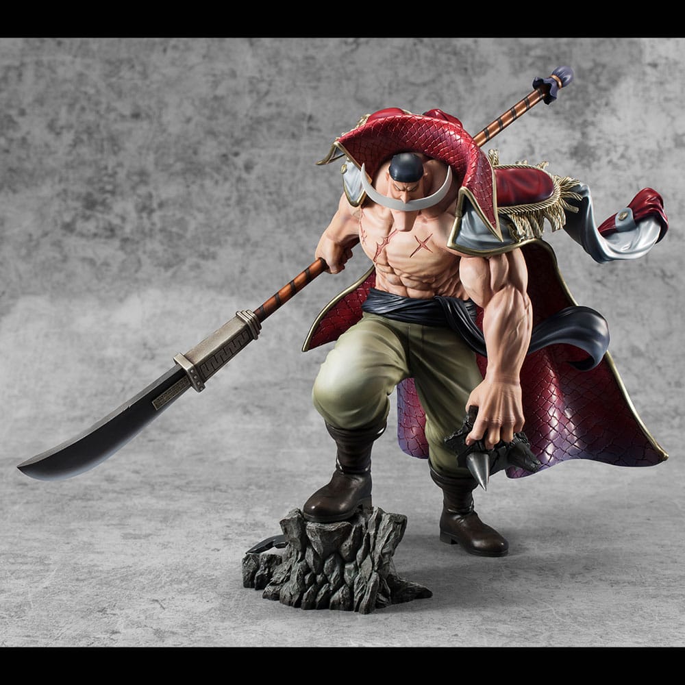 SU ORDINAZIONE One Piece P.O.P NEO-Maximum PVC Statue White Beard Edward Newgate Super Limited Reprint Ver. 30 cm