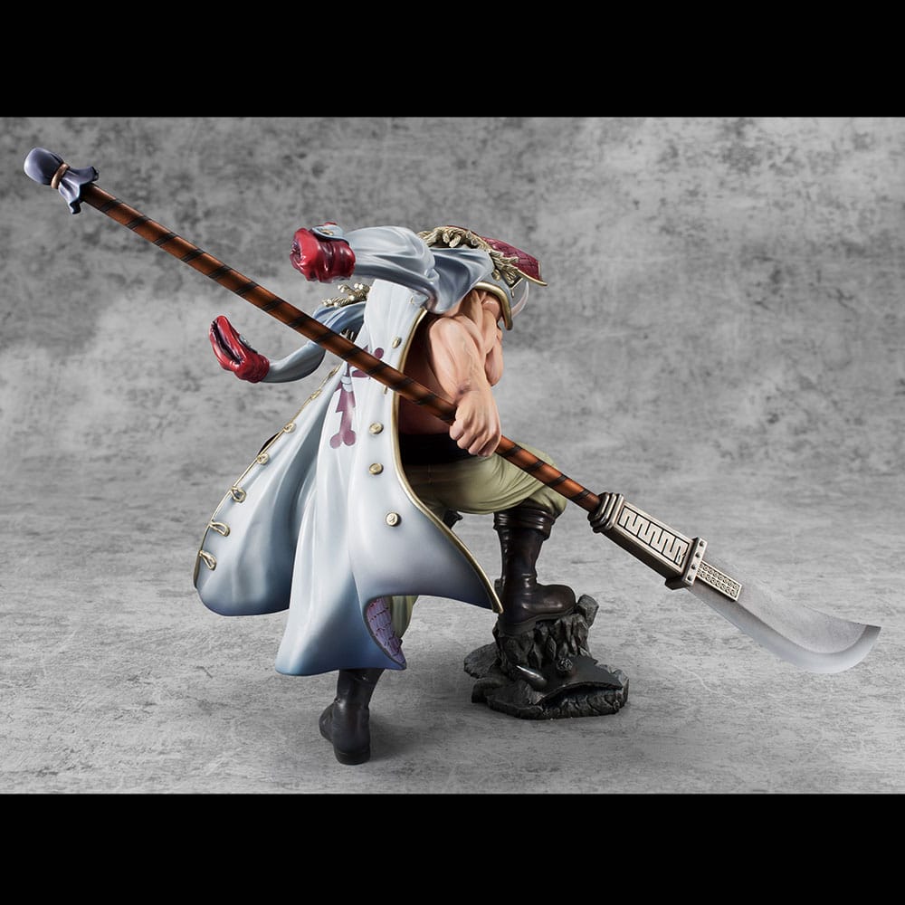 SU ORDINAZIONE One Piece P.O.P NEO-Maximum PVC Statue White Beard Edward Newgate Super Limited Reprint Ver. 30 cm