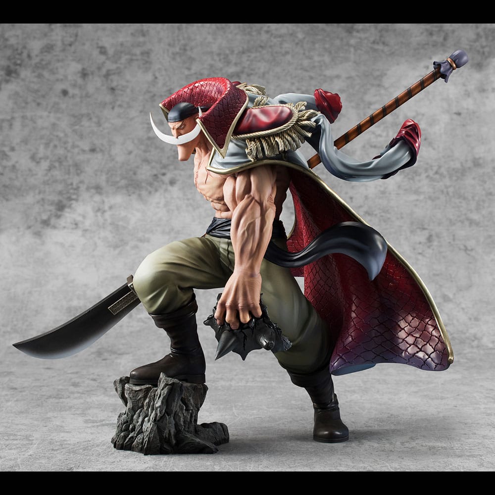 SU ORDINAZIONE One Piece P.O.P NEO-Maximum PVC Statue White Beard Edward Newgate Super Limited Reprint Ver. 30 cm