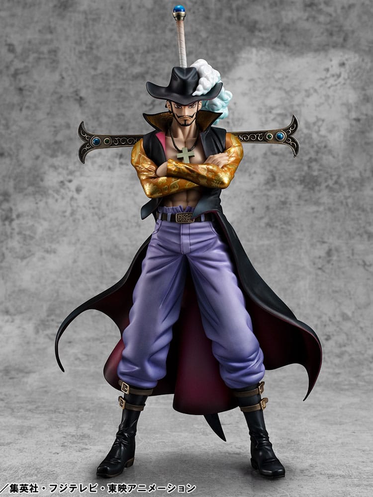 SU ORDINAZIONE One Piece P.O.P SA-MAXIMUM PVC Statue Hawk Eye Dracule Mihawk Ver. R 29 cm