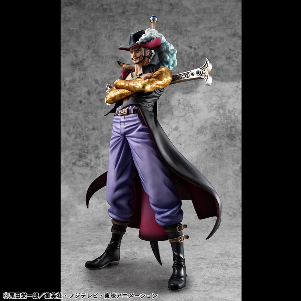 SU ORDINAZIONE One Piece P.O.P SA-MAXIMUM PVC Statue Hawk Eye Dracule Mihawk Ver. R 29 cm