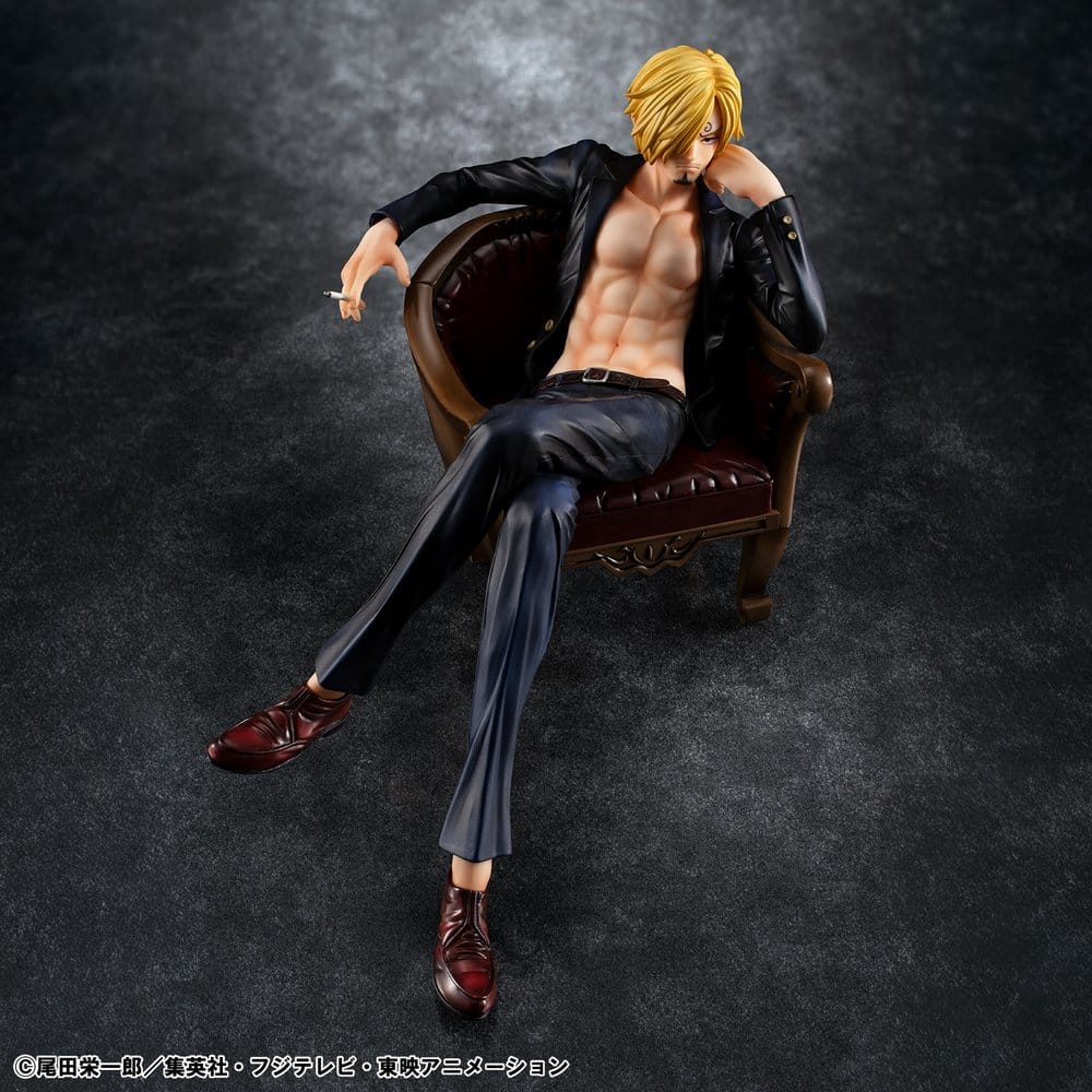 PREORDINE+ 02/2027 One Piece Portrait.Of.Pirates "S.O.C" PVC Figure Sanji Ver.R 14 cm