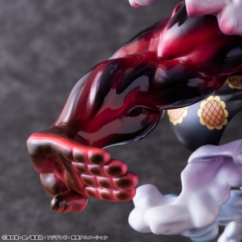 PREORDINE+ 06/2027 One Piece Portrait.Of.Pirates SA-Maximum PVC Figure Monkey D. Luffy Gear 4 Bounce-Man 10th Limited Ver. 30 cm