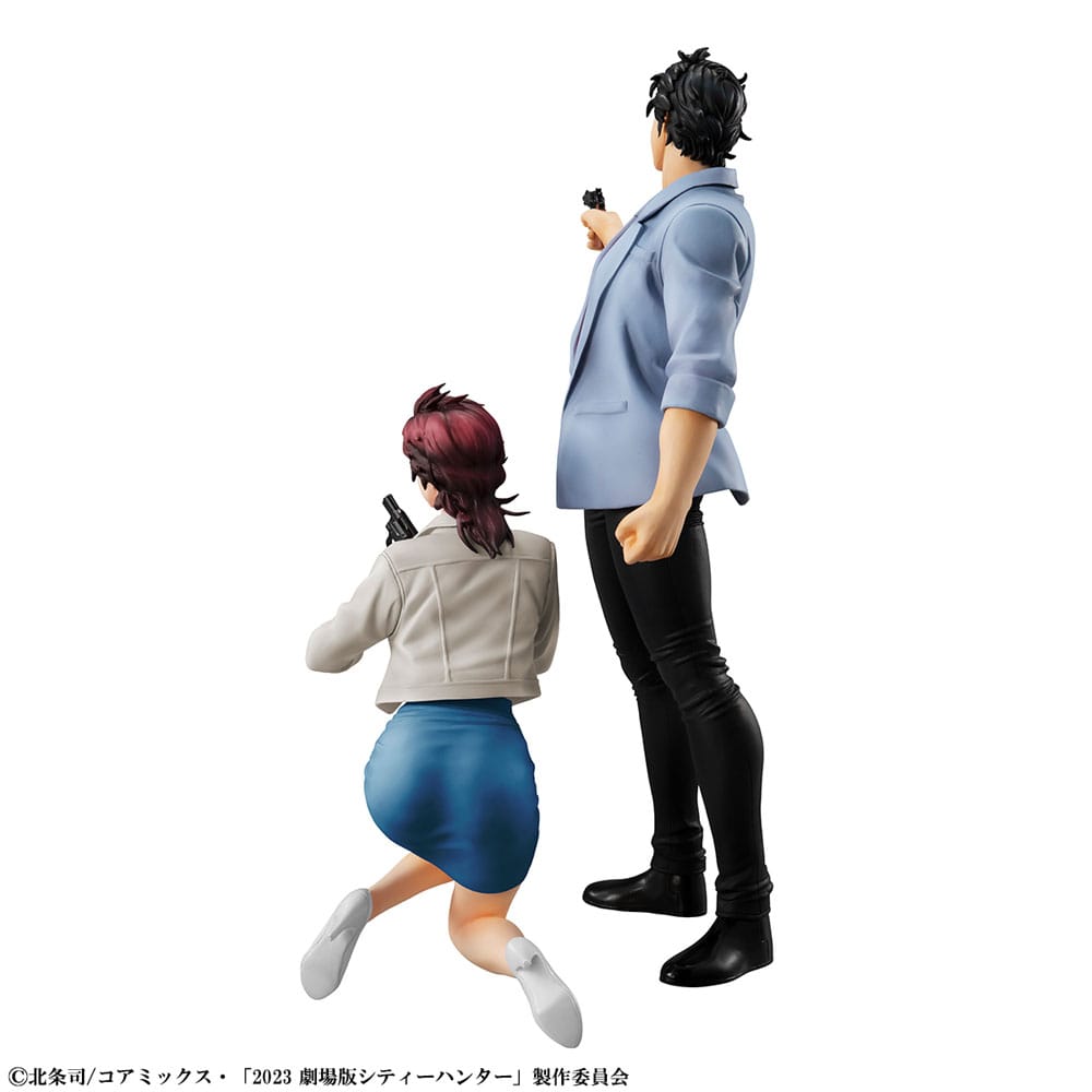 PREORDINE ESAURITO City Hunter Private Eyes G.E.M. Series PVC Statues Saeba Ryo & Makimura Kaori 17 - 25 cm