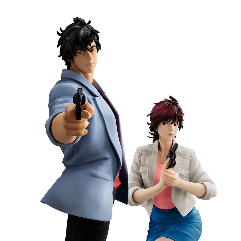 PREORDINE ESAURITO City Hunter Private Eyes G.E.M. Series PVC Statues Saeba Ryo & Makimura Kaori 17 - 25 cm