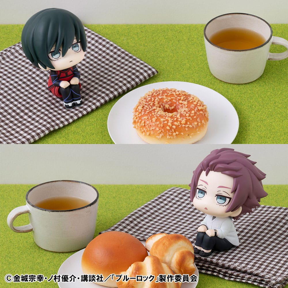 PREORDINE ESAURITO Blue Lock Look Up PVC Statue Rin Itoshi & Sae Itoshi 11 cm (with gift)  (PREORDINE NON CANCELLABILE)