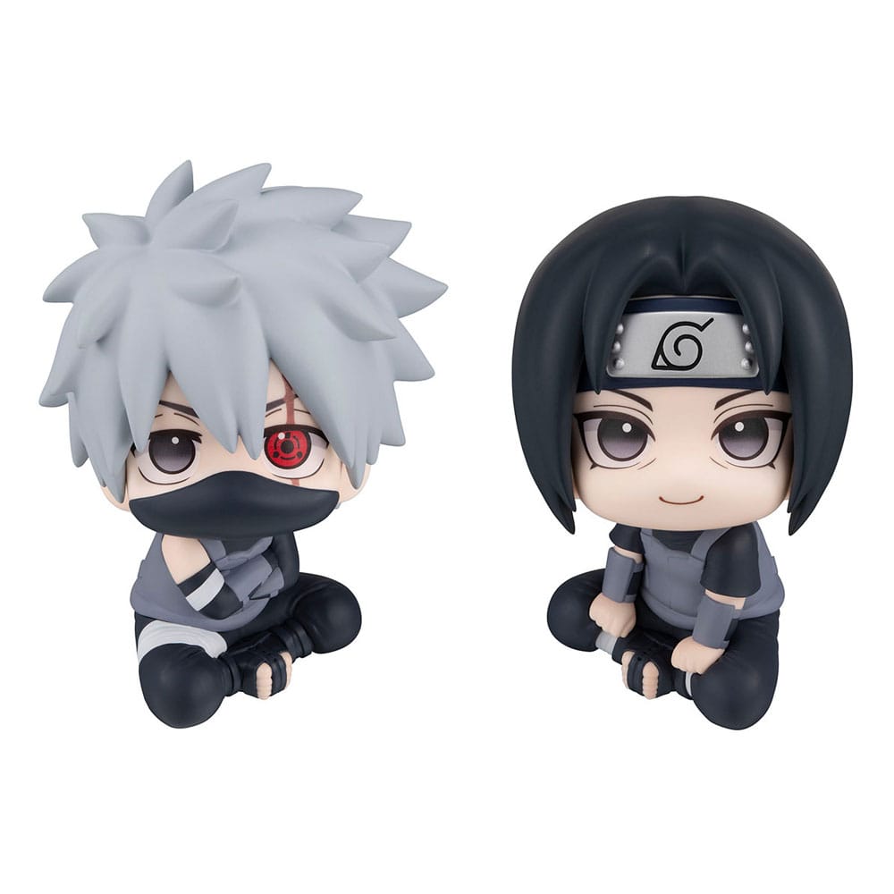 PREORDINE ESAURITO  Naruto Shippuden Look Up Figure Kakashi Hatake Anbu Ver. & Itachi Uchiha Anbu Ver. 11 cm (with gift)