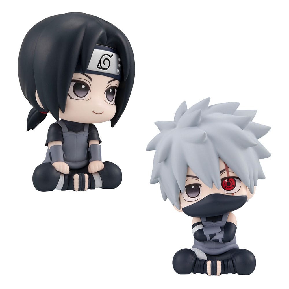PREORDINE ESAURITO  Naruto Shippuden Look Up Figure Kakashi Hatake Anbu Ver. & Itachi Uchiha Anbu Ver. 11 cm (with gift)