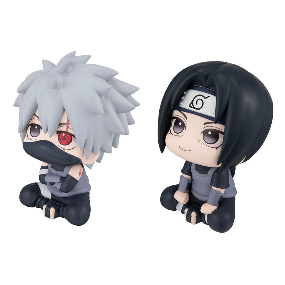 PREORDINE ESAURITO  Naruto Shippuden Look Up Figure Kakashi Hatake Anbu Ver. & Itachi Uchiha Anbu Ver. 11 cm (with gift)