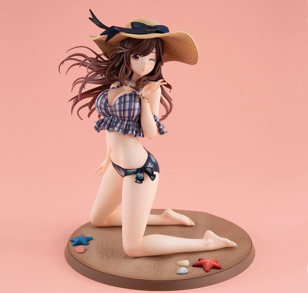 SU ORDINAZIONE The Idolmaster Shiny Colors PVC Statue Kogane Tsukioka Be Bop Beach Ver. 17 cm *PREZZO SPECIALE*